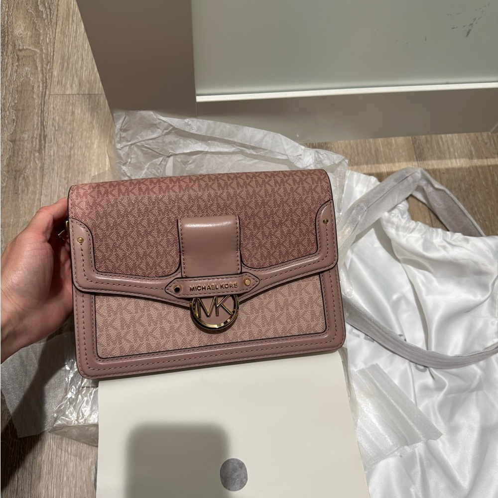 Michael Kors Jessie shoulder Bag pink colorblock